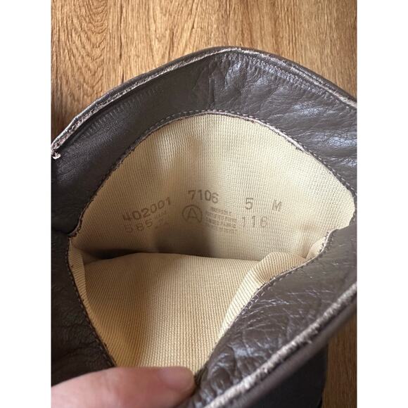 Dingo Vintage Slouch Mid Calf Brown Boots Size 5 - Picture 3 of 6